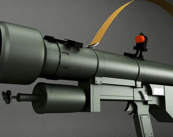 SA7 Grail Rocket Launcher 3D Model