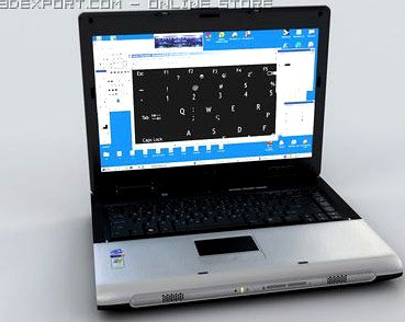 Acer 1672WLMi Laptop 3D Model