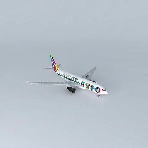 Alitalia x Etihad Airways Airbus A330 202 EI EJM Expo Milano 2015 Special Livery 2014