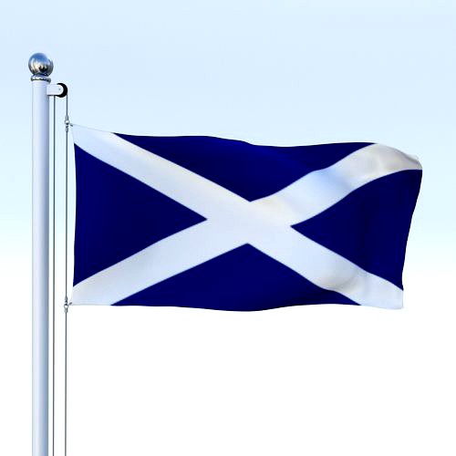 Animated Scotland Flag