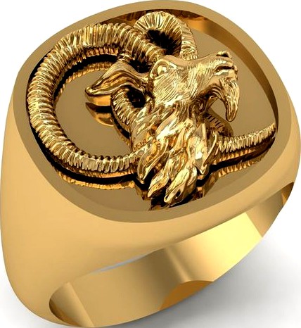 280 Goat Ring | 3D