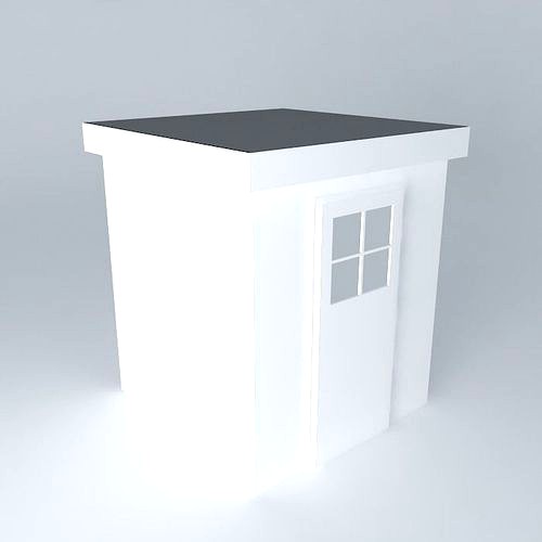 Decochalet 2016 Flat roof shelter 200x200 3d model