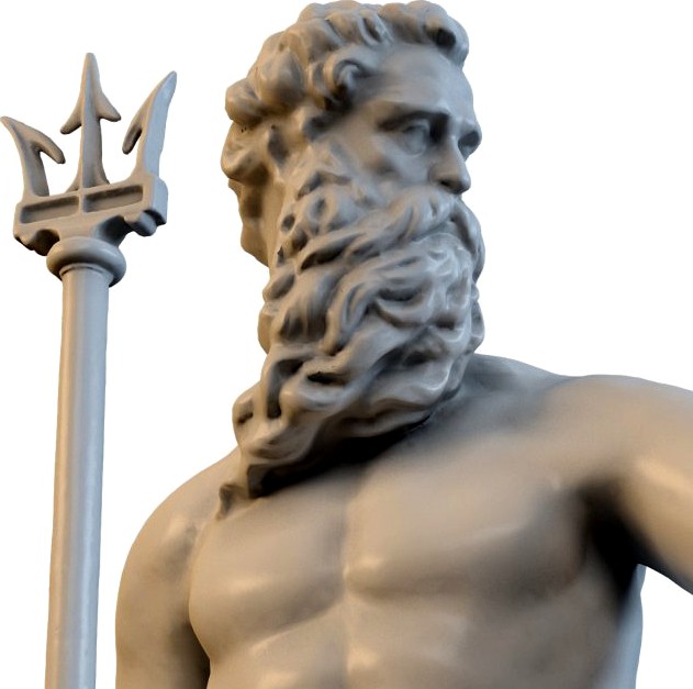 Sea God Poseidon 3D Model