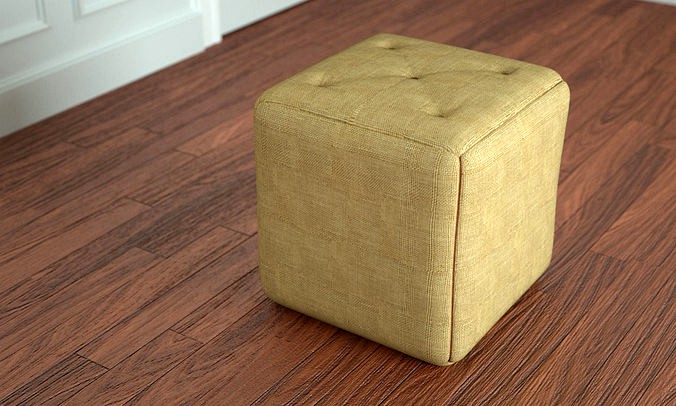 Simple Pouf Ottoman