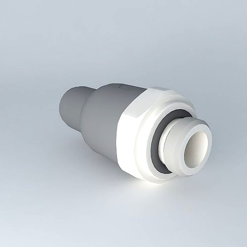 Check inlet fitting cylindrical male G1 8 diameter 6