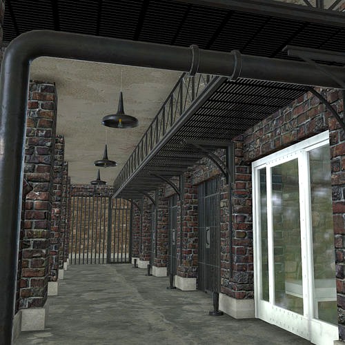 Low poly Prison Cell Block