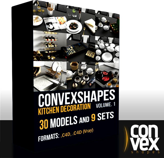 Convexshapes Kitchen Decoration Volume 1 3D Model