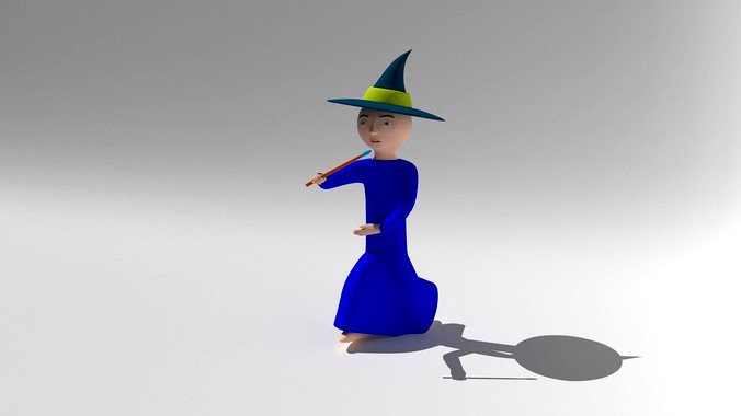 wizard character rigged