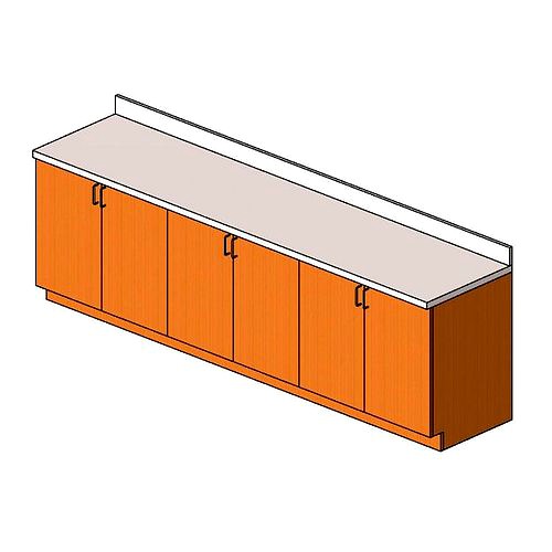 Countertop with Double Door Base Cabinet
