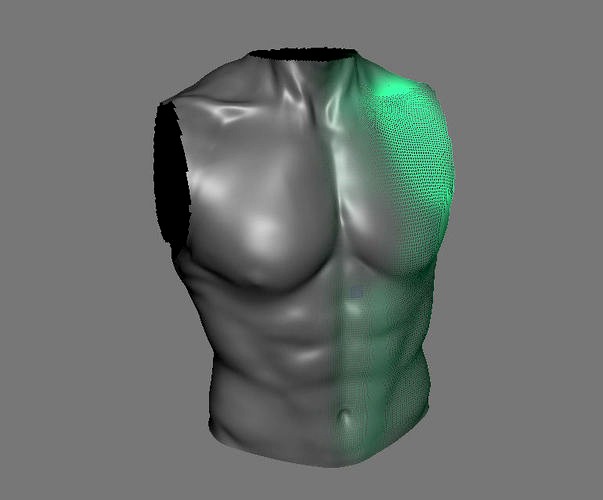 Highpoly Male Bust