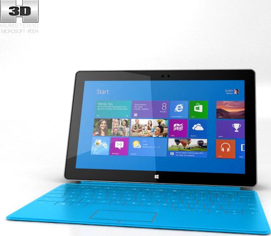 Microsoft Surface with Touch Cover 3D Model