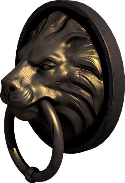 Lion Head Door Knocker 3D Model