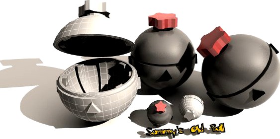 Pokeball Sammys Old Ball 3D Model