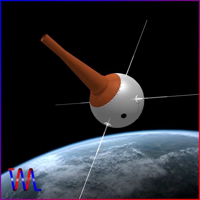 Vanguard III Satellite 3D Model