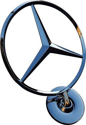 Mercedes Hood Badge 3D Model