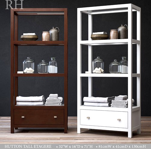 RH HUTTON TALL ETAGERE