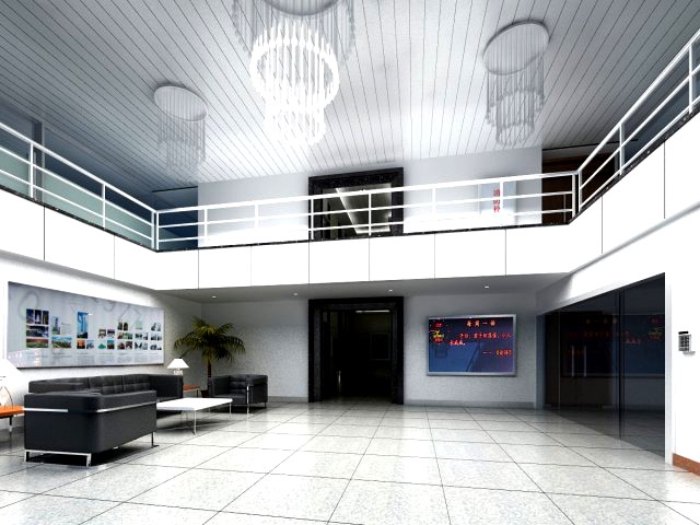 Lobby Space 195 3D Model