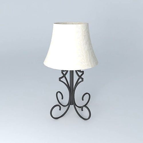 wrought iron lamp abajur de ferro