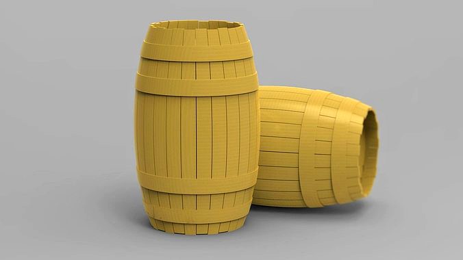 Barrel yellow wood