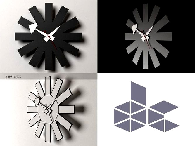 Asterisk Clock