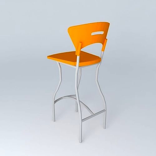 Iron and plastic high chair