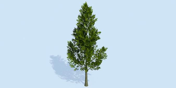 Lowpoly 3Dmodel tree VR AR game 3LOD number73