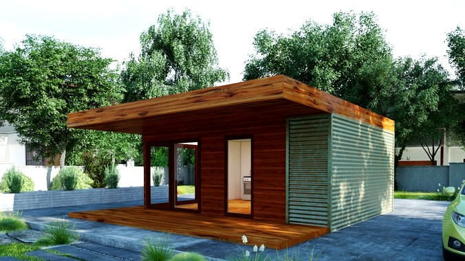 Modular wooden house