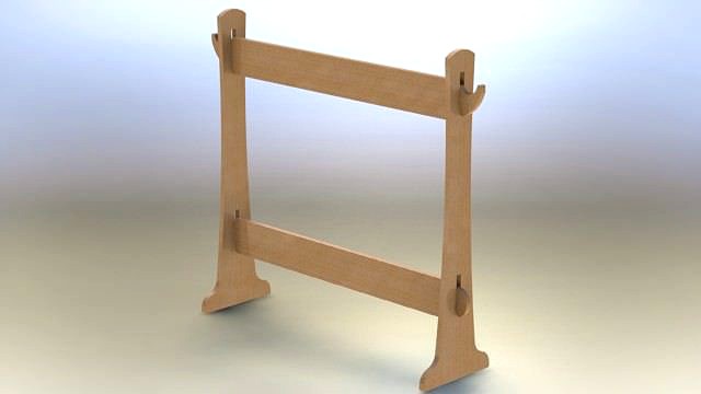 Wooden playstand