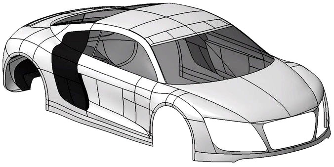 Audi R8 body