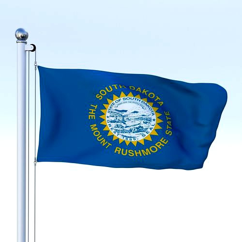 Animated South Dakota Flag