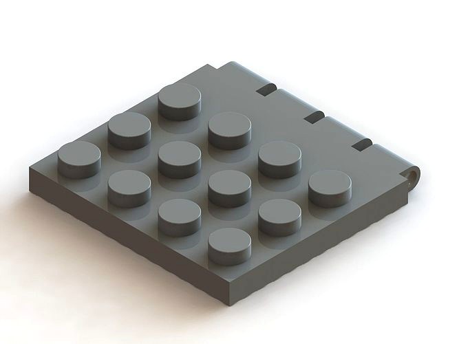 Lego 4 x 4 Hinge Plate