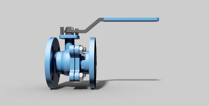 DN40 PN16 - 2-Piece ball valve NO - Autodesk Inventor