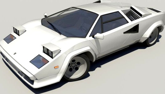 Lamborghini Countach LP5000 3D Model