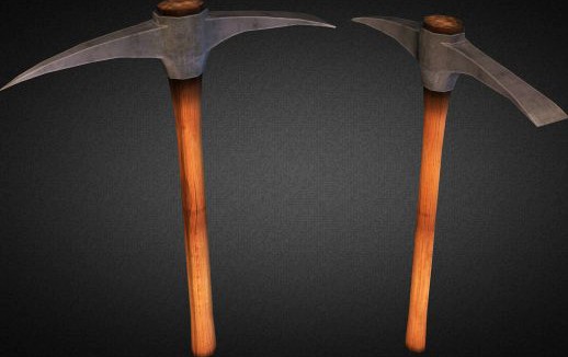 Pickaxe  Low Poly 3D Model