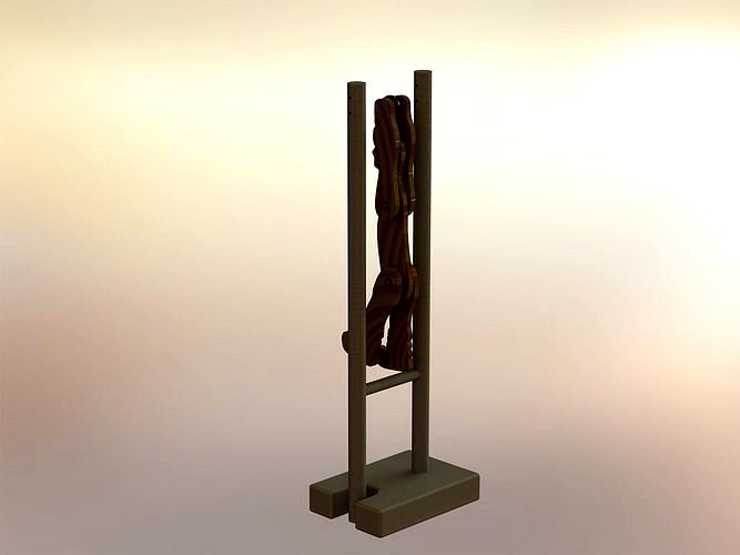 Wooden gymnast
