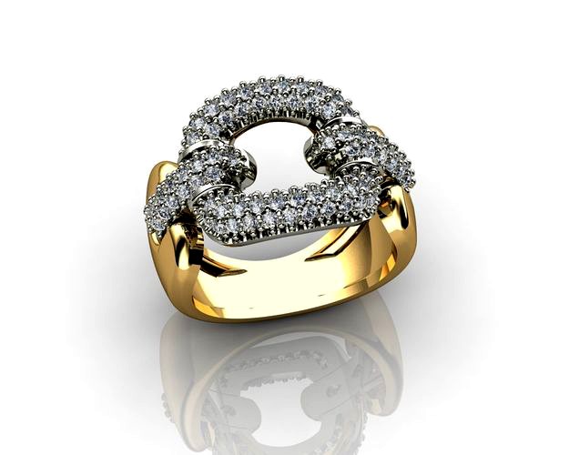Diamond Ultra Ring in 18k Gold | 3D