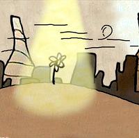 cartoon-animation2D-with-flower-and-rock