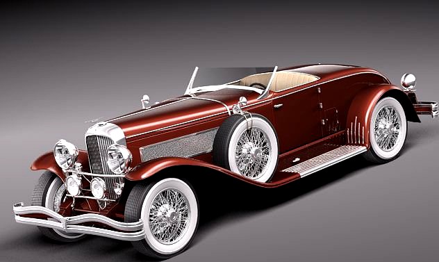 Duesenberg SJ Roadster 1935 3D Model