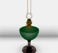 Lamp has oil