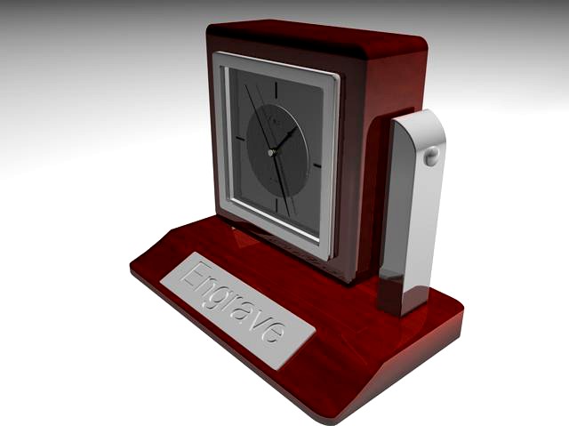 Circa Quartz Clock Engravement 3D Model