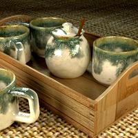 Enamel Clay Cups Set