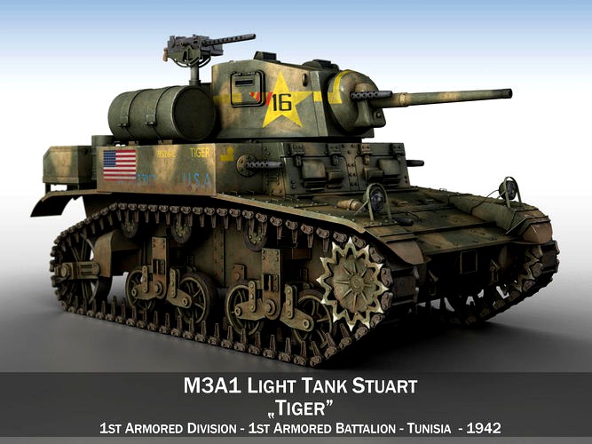 M3A1 Light Tank Stuart - Tiger