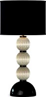 Murano Avventurina and Black Glass Lamps