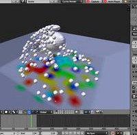 Dynamic Paint interacting Experiment