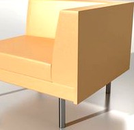 Armchair- double sided- different legs
