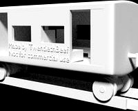 3D printable BR-01 small passenger coach set