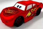 Low Poly Lightning McQueen