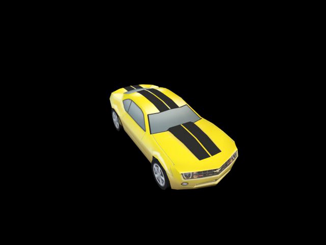 Camero 2010 - Low Poly