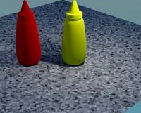 Plastic Condiment bottles