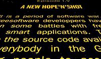 Space Movie Intro animation (starwars opening ;-))
